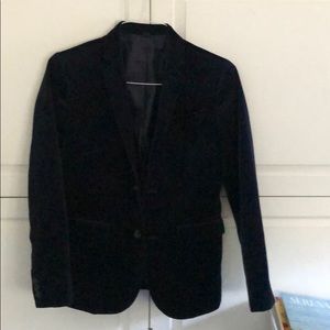 J crew navy velvet blazer boys size 14
